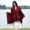 Luxury Jacquard Cashmere Shawl Unisex Winter Poncho Cape 4