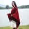 Luxury Jacquard Cashmere Shawl Unisex Winter Poncho Cape 8