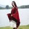 Luxury Jacquard Cashmere Shawl Unisex Winter Poncho Cape 8
