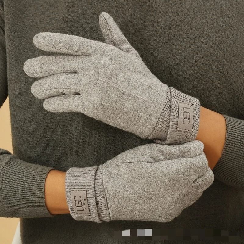 Cashmere Touchscreen Winter Gloves For Women Warm Full Finger 3