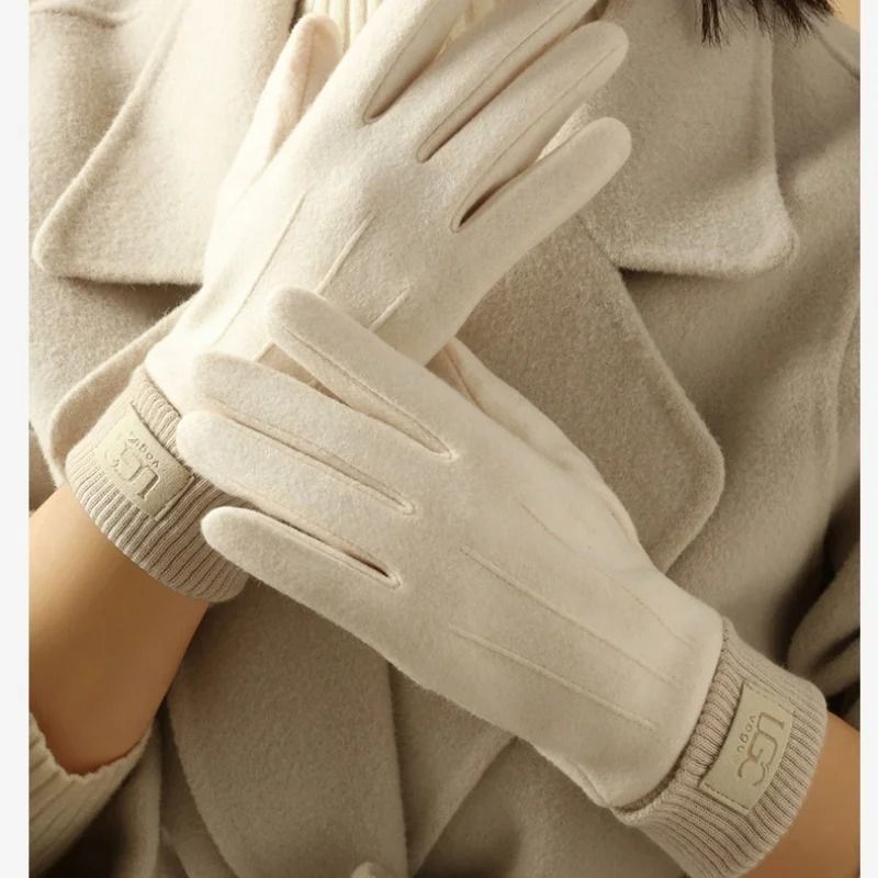 Cashmere Touchscreen Winter Gloves For Women Warm Full Finger 8