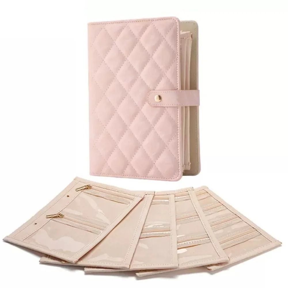 Travel Jewelry Organizer Book Compact Ring Binder Storage Case 5