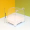 Transparent Bird Bath Tub Splash Proof Parrot Shower Box 5