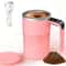 Digital Temperature Self Stirring Coffee Mug Automatic Magnetic Mixing Cup 1
