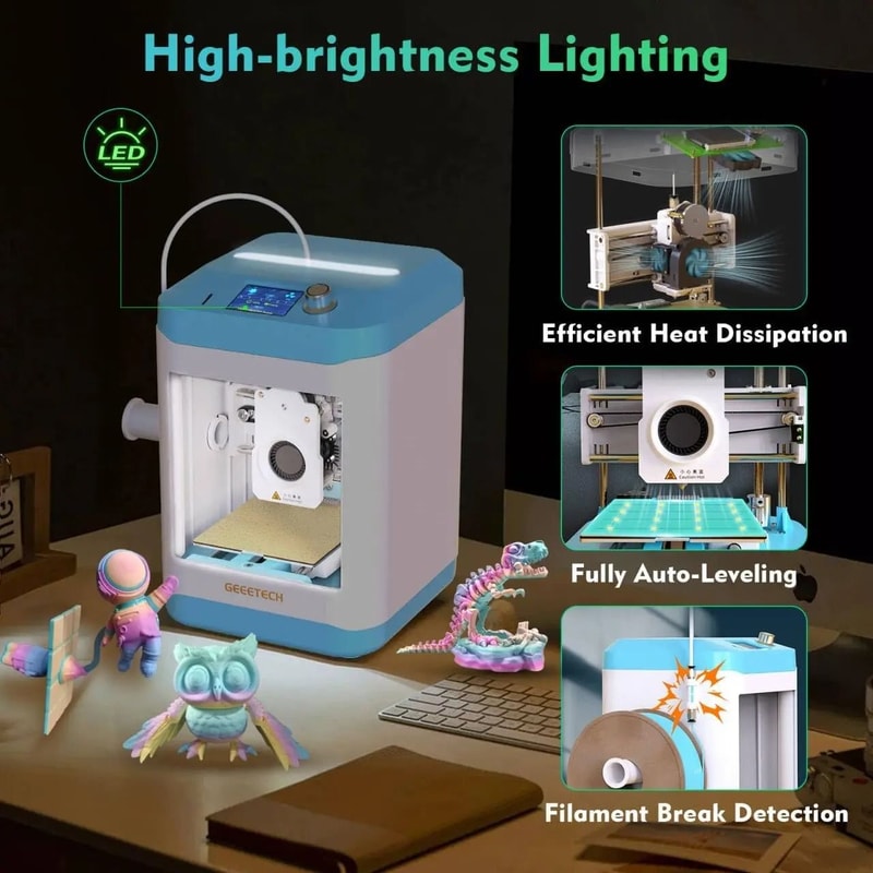 Geeetech M1 Mini 3D Printer For Kids And Beginners With Auto Leveling 7