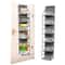 SpaceSaver 6 Shelf Over The Door Pantry Organizer With Clear Pockets 0