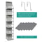 SpaceSaver 6 Shelf Over The Door Pantry Organizer With Clear Pockets 6