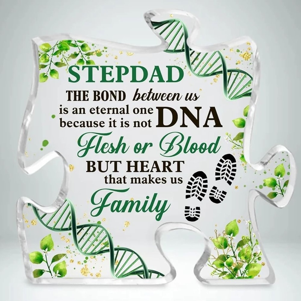 HeartWords Stepdad Clear Desk Decorative Sign Gift 0