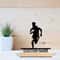 VictoryStride Personalized Running Statue With Wooden Base 0