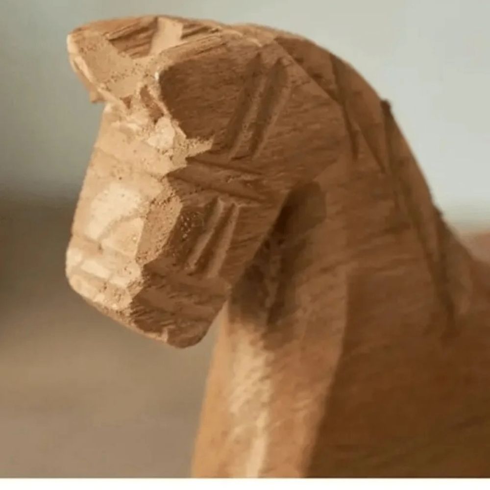 EverOak Heirloom Wooden Rocking Horse Montessori Nursery Decor 2