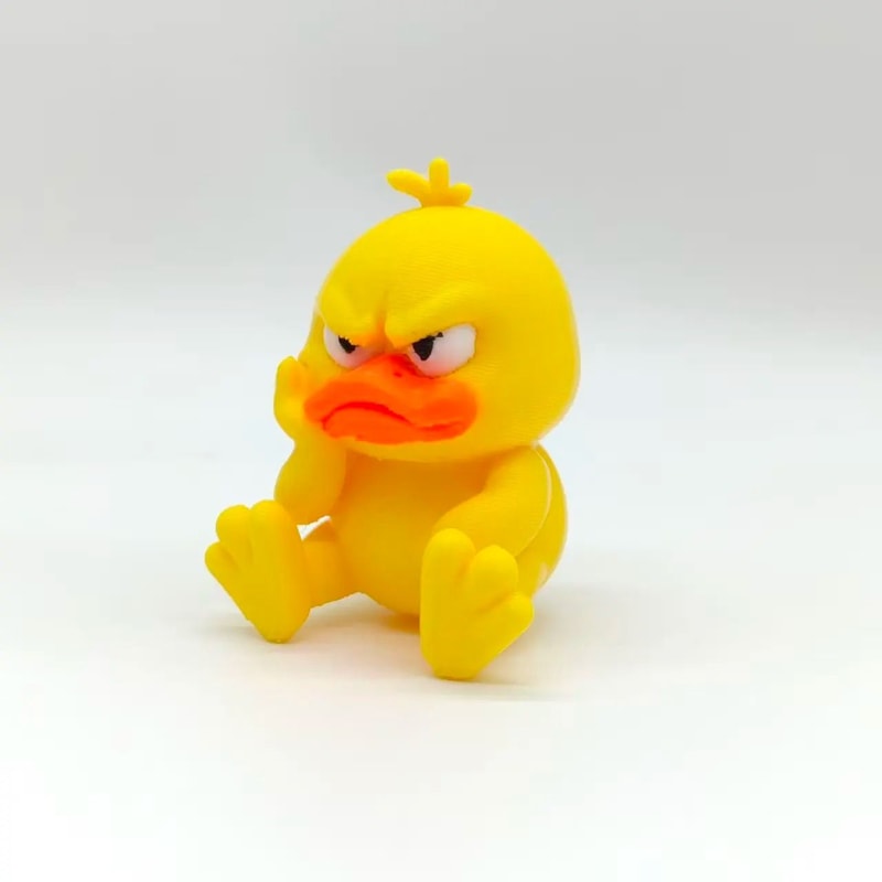 GrumpyQuack 3D Printed Angry Duck Statue Funny Home And Car Decor 2