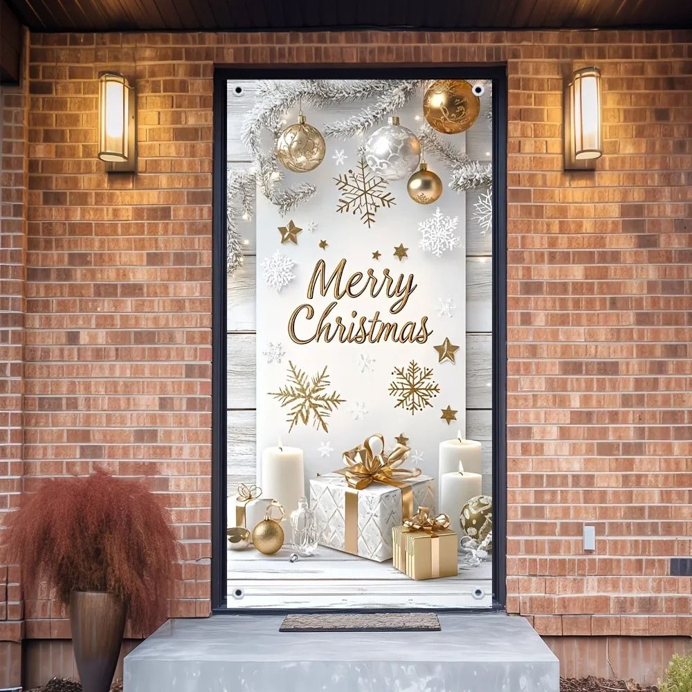 SnowGift Christmas Door Banner Holiday Door Frame Decoration 3