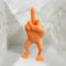 CheekyStride 3D Printed Middle Finger Statue With Legs Desk Ornament 2