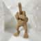 CheekyStride 3D Printed Middle Finger Statue With Legs Desk Ornament 3