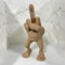 CheekyStride 3D Printed Middle Finger Statue With Legs Desk Ornament 3