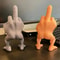 CheekyStride 3D Printed Middle Finger Statue With Legs Desk Ornament 0