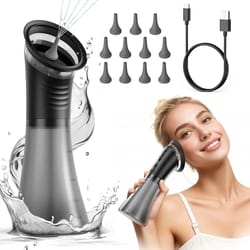 clearflow electric ear wax removal system with adjustable water pressure