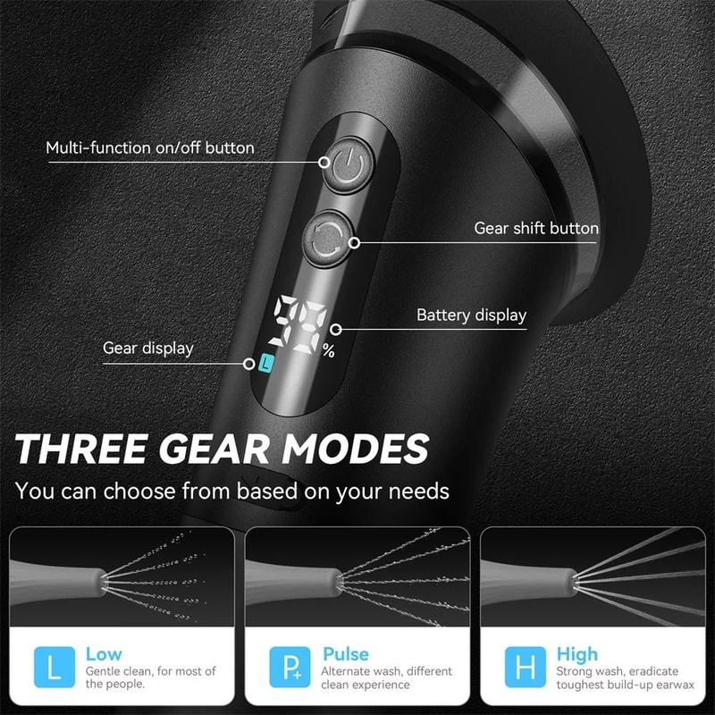 ClearFlow Electric Ear Wax Removal System With Adjustable Water Pressure 8