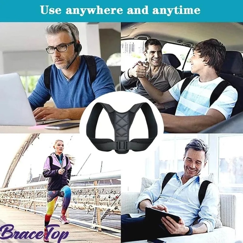 AlignPro Back Posture Corrector Belt Shoulder Support Brace 7