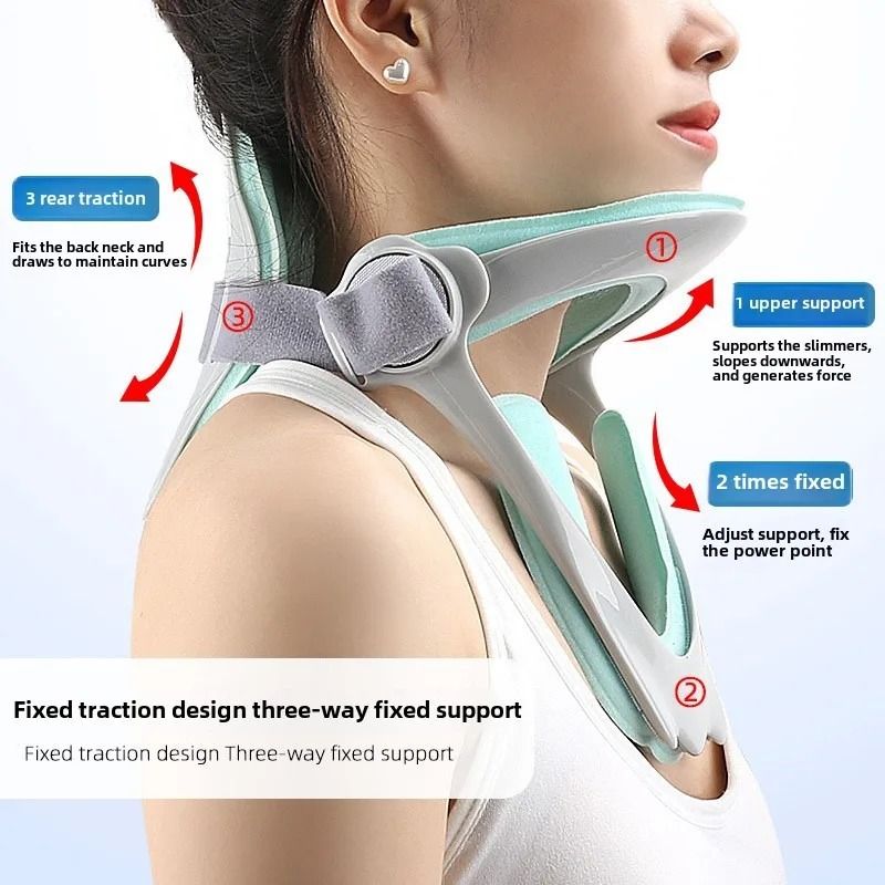 SpineAlign Adjustable Cervical Traction Device Neck Support Collar 3