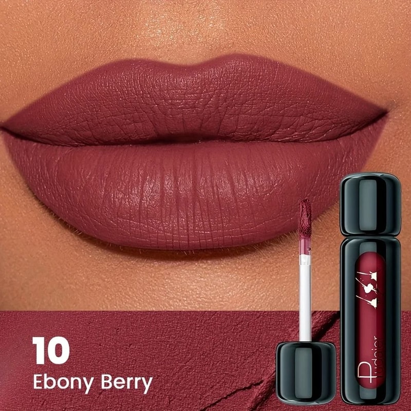 VelvetBloom Matte Velvet Lip Gloss High Pigment Liquid Lip Mud 9