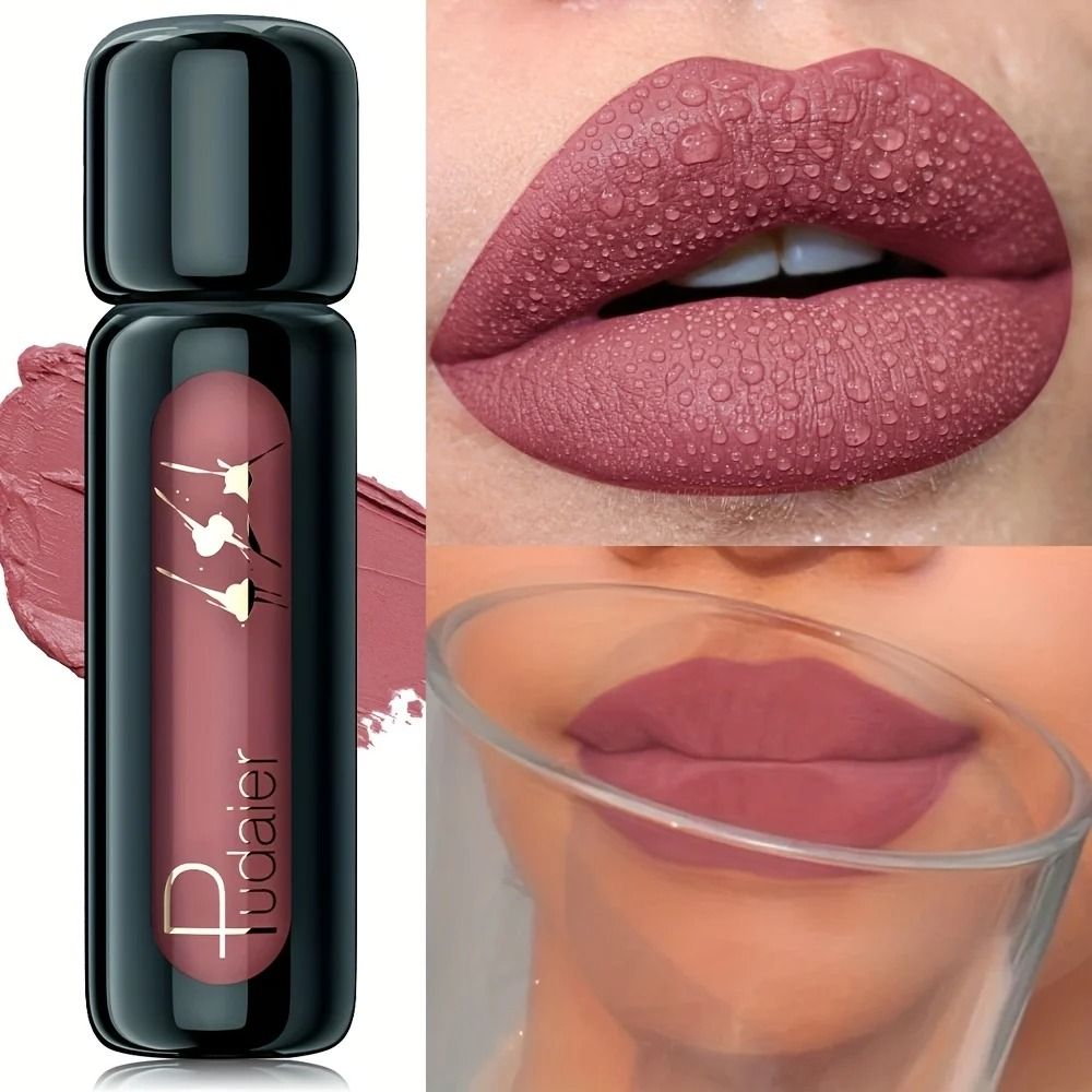 VelvetBloom Matte Velvet Lip Gloss High Pigment Liquid Lip Mud 15