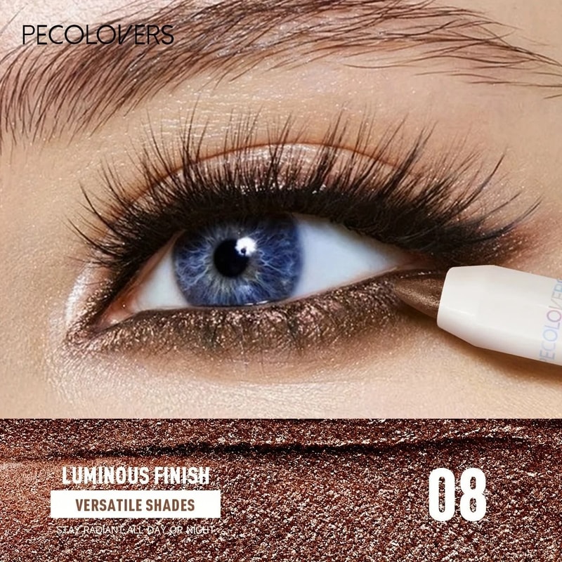 GlowSwipe Waterproof Eyeshadow Stick High Pigment Shimmer Matte Crayon 7