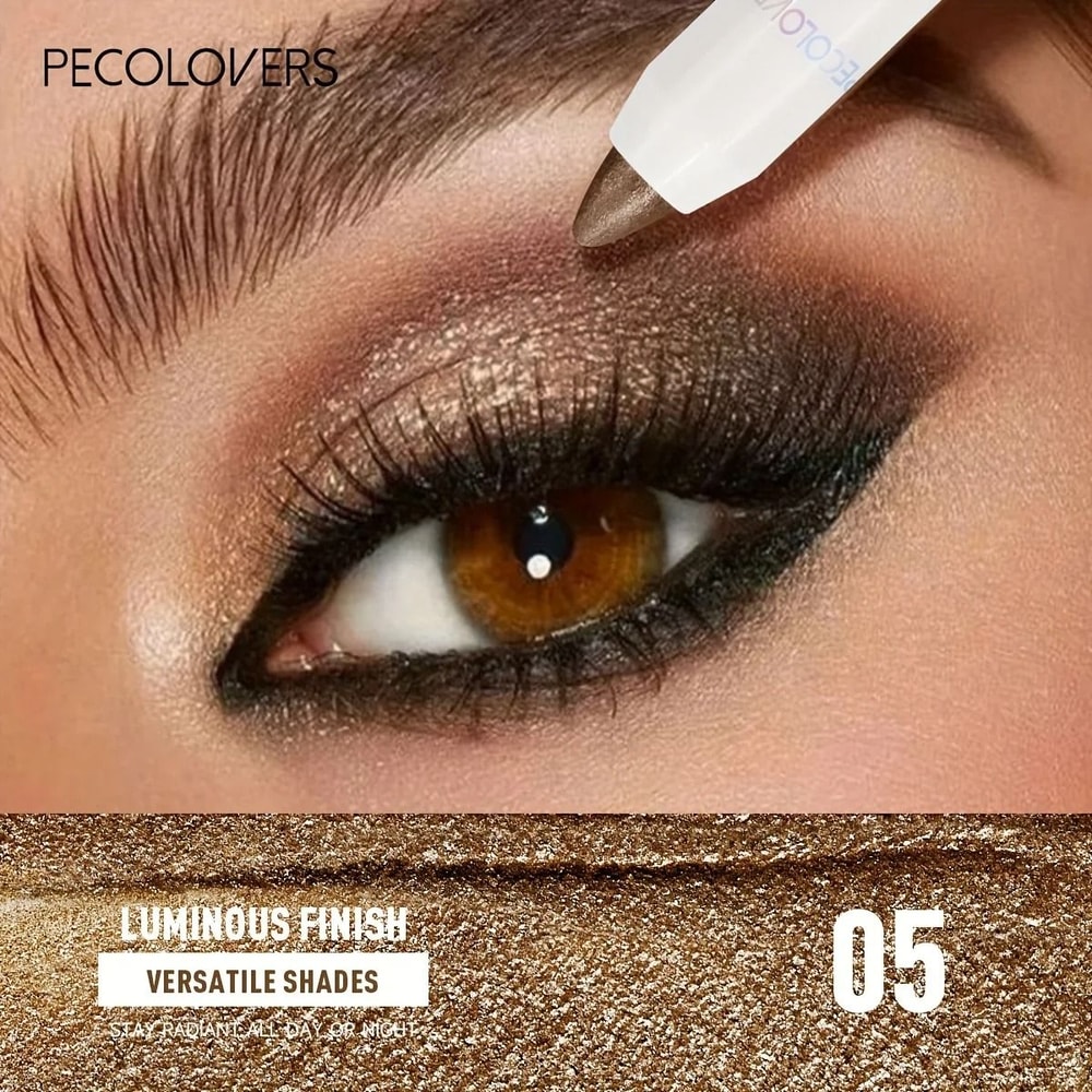 GlowSwipe Waterproof Eyeshadow Stick High Pigment Shimmer Matte Crayon 4