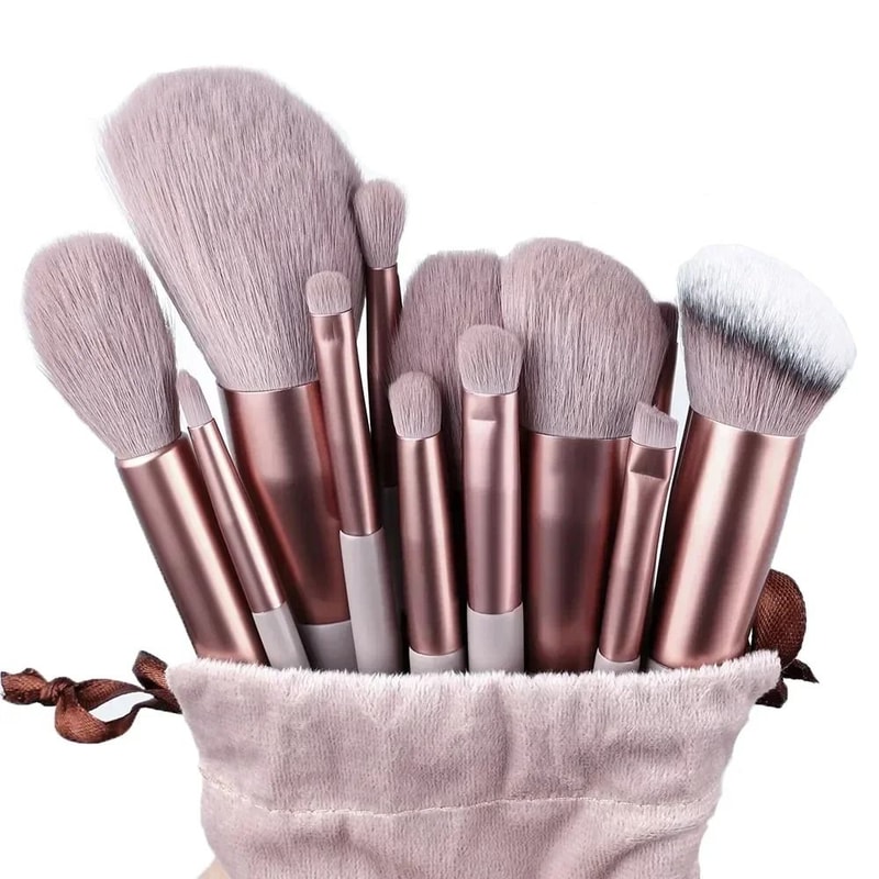 VelvetBlend 13 Piece Soft Fluffy Makeup Brush Set 9