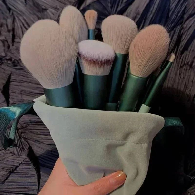 VelvetBlend 13 Piece Soft Fluffy Makeup Brush Set 10