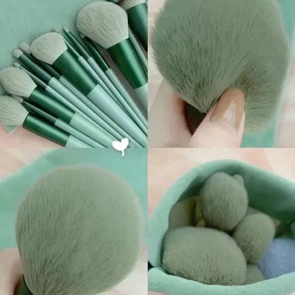 VelvetBlend 13 Piece Soft Fluffy Makeup Brush Set 11