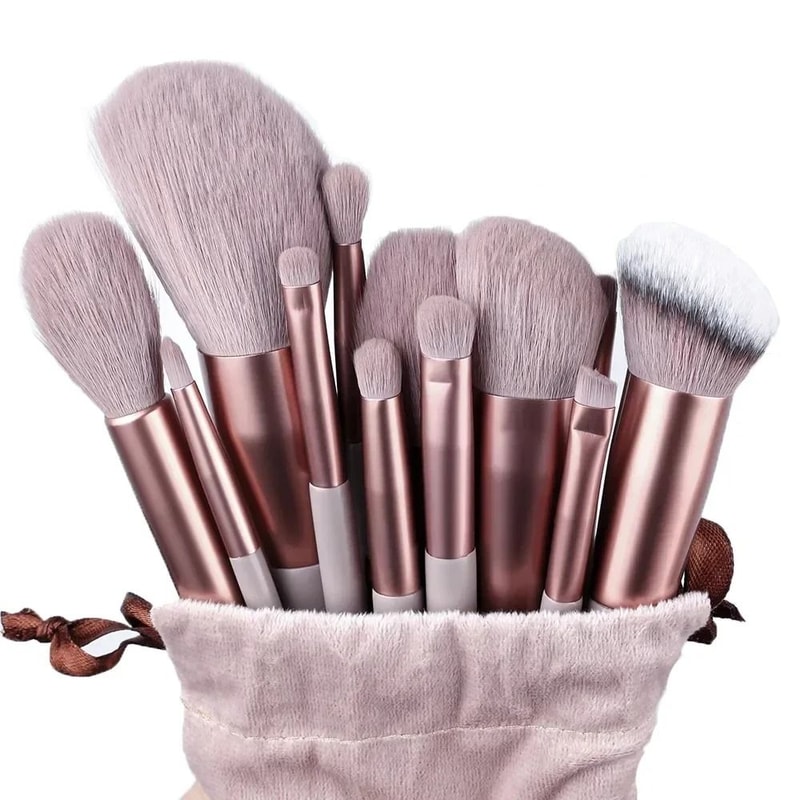 VelvetBlend 13 Piece Soft Fluffy Makeup Brush Set 4
