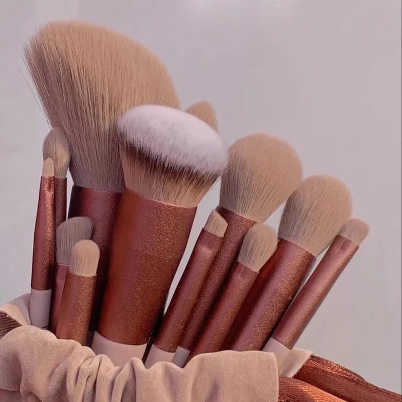 VelvetBlend 13 Piece Soft Fluffy Makeup Brush Set 8