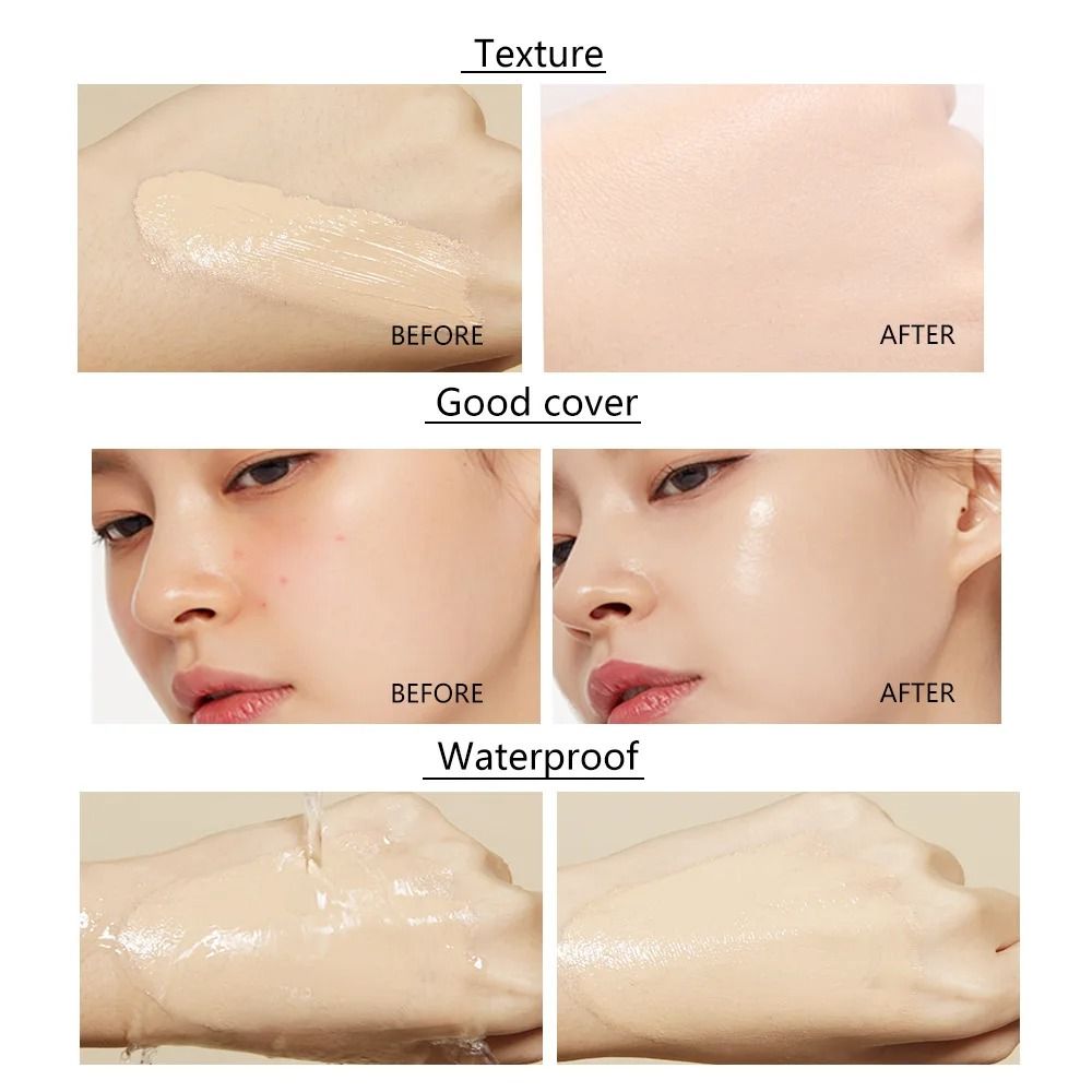 Liquid Foundation Natural Coverage Lightweight Flawless Finish 11