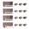 Three Color Eyebrow Powder Palette Waterproof Long Lasting Brow Kit 6