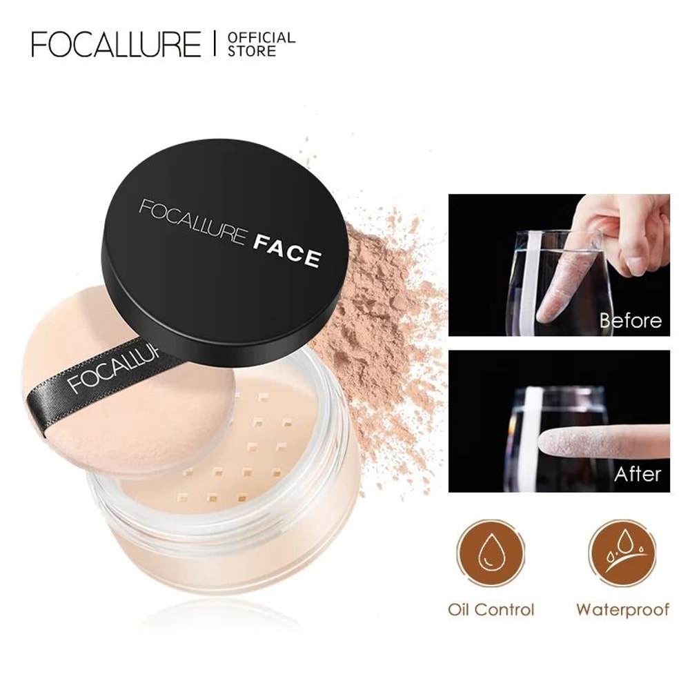 Focallure Invisible Finish Loose Setting Powder Translucent Oil Control Face Powder 13