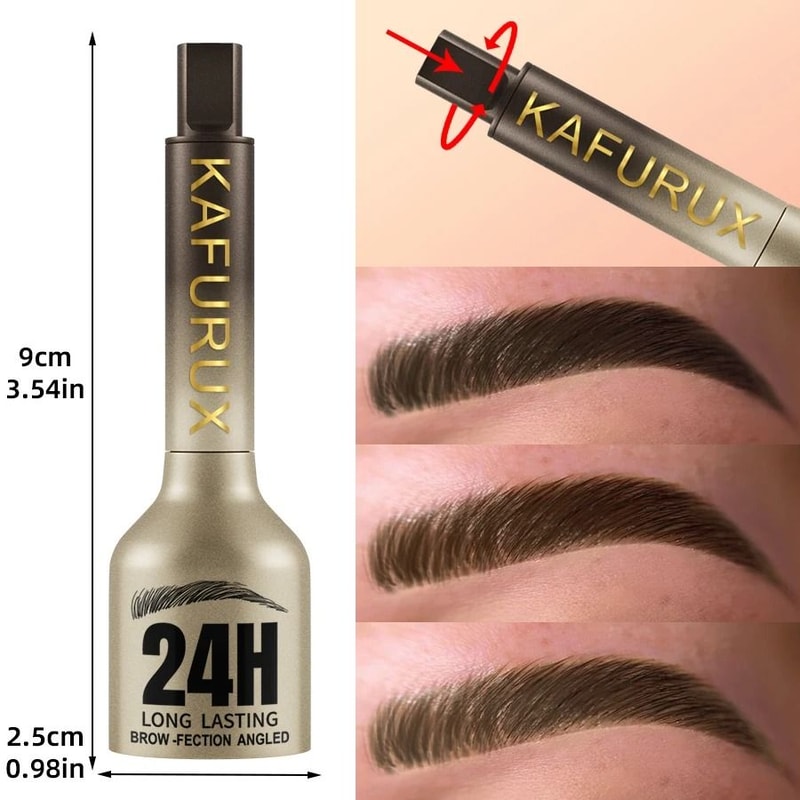 3D Waterproof Eyebrow Pencil With Brush For Natural Long Lasting Brows 8