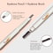 Thin Head Waterproof Double Ended Eyebrow Pencil With Brush 7