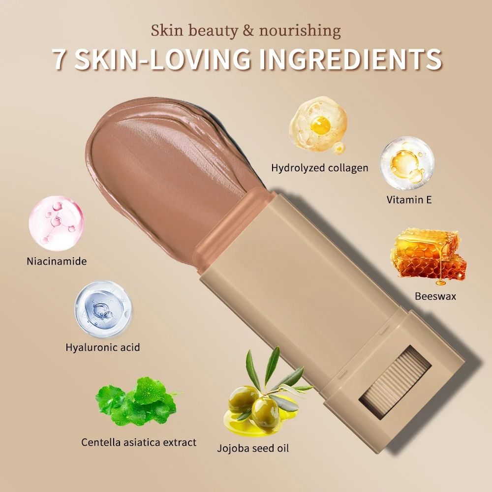 Waterproof Skin Tint Stick Nourishing Tinted Serum Foundation Balm 11