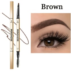 waterproof matte double head eyebrow pen with brush