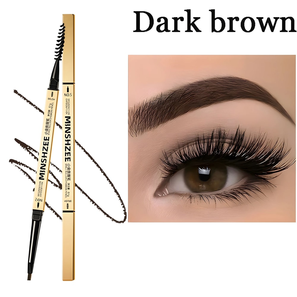 Waterproof Matte Double Head Eyebrow Pen With Brush 6