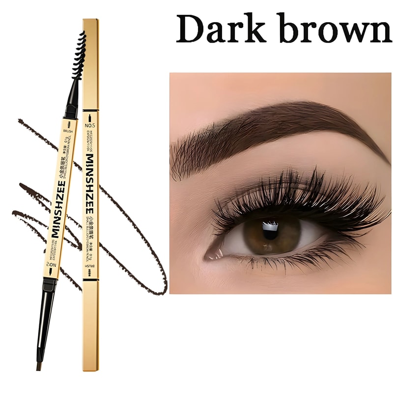 Waterproof Matte Double Head Eyebrow Pen With Brush 6