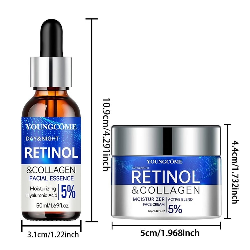 Retinol Cream And Serum Anti Aging Skincare Set 2