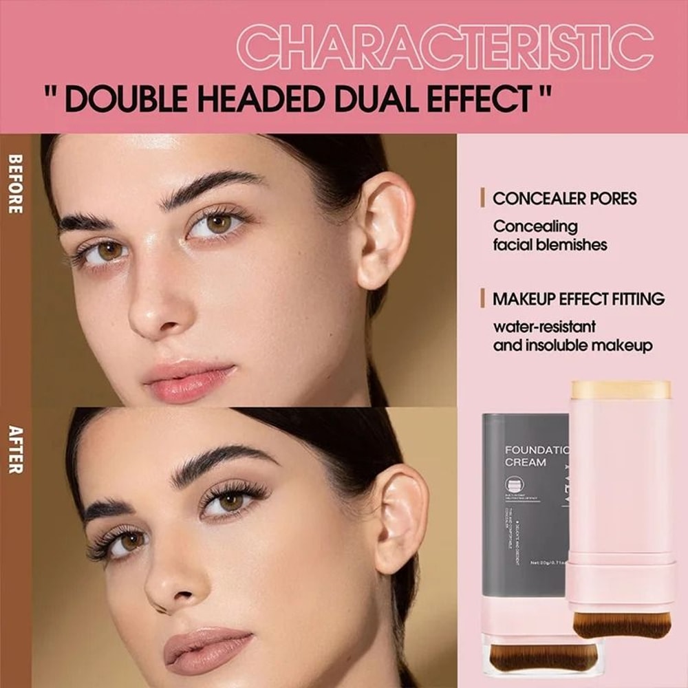 TVLV Waterproof Concealing Foundation Stick With Built In Brush 7