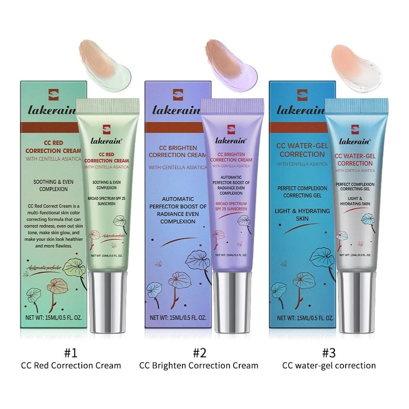 3pcs Color Changing CC Cream High Coverage Korean Foundation 3