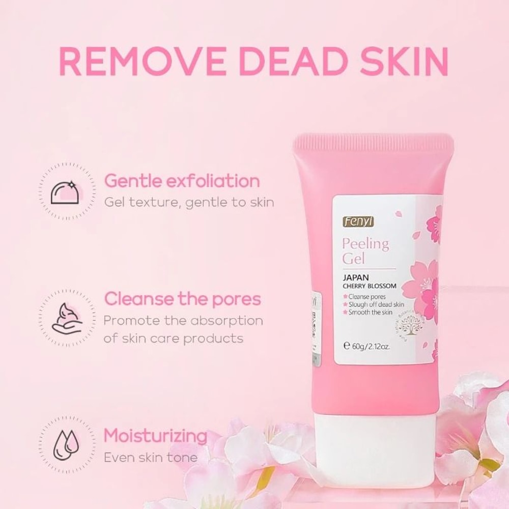 Cherry Blossom Facial Peeling Gel Moisturizing Exfoliator 60g 1