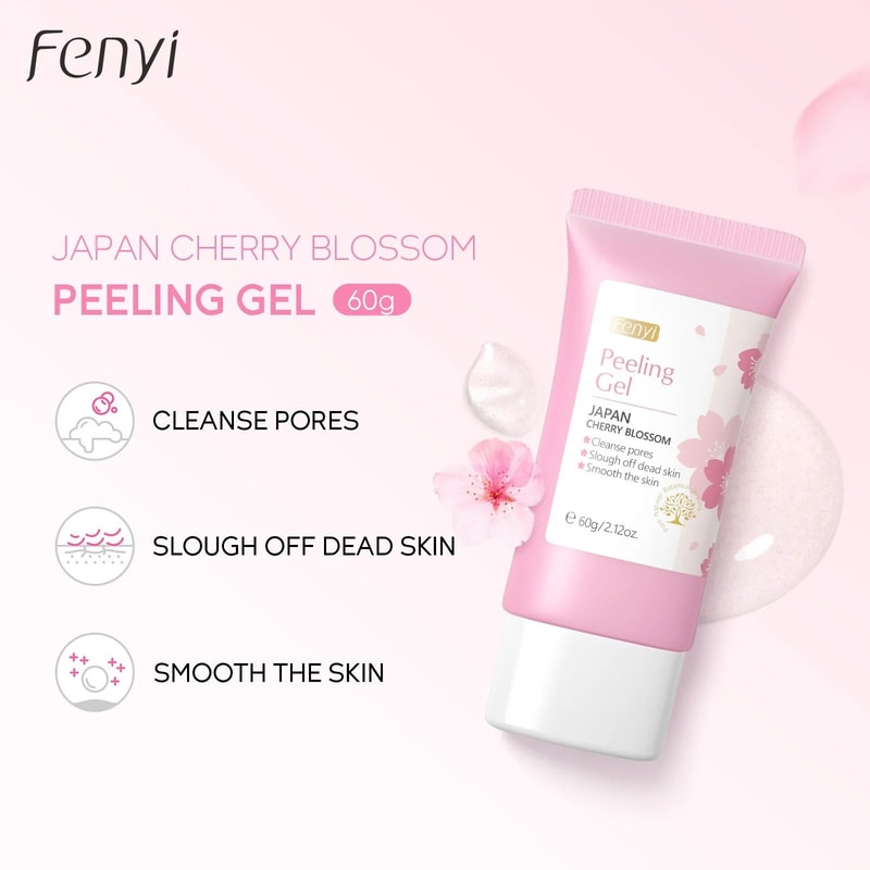Cherry Blossom Facial Peeling Gel Moisturizing Exfoliator 60g 3