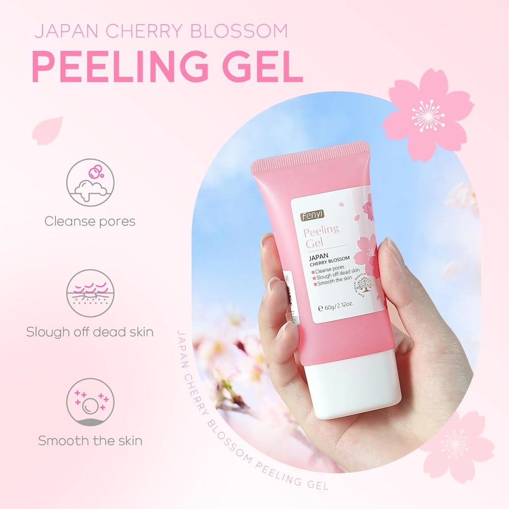 Cherry Blossom Facial Peeling Gel Moisturizing Exfoliator 60g 5