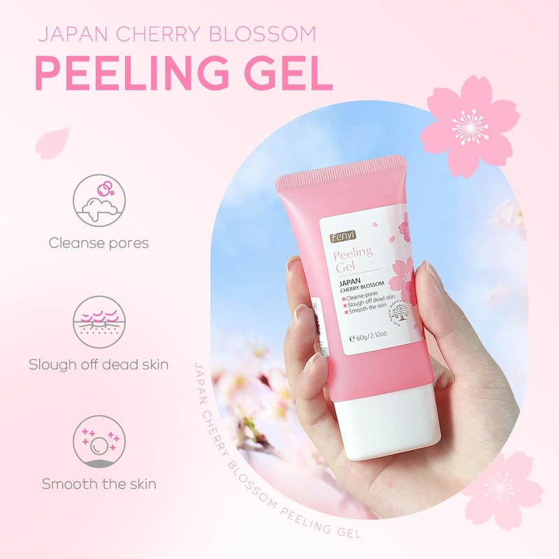 Cherry Blossom Facial Peeling Gel Moisturizing Exfoliator 60g 5