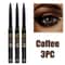2Pcs Waterproof Black And Brown Eyeliner Pencil Set 4
